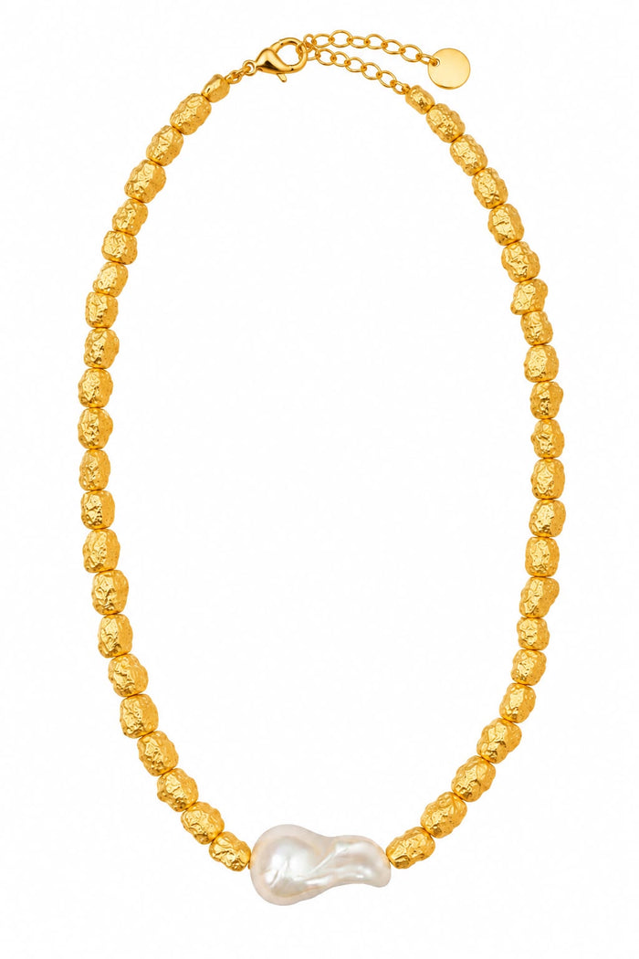 Crushed Gold Necklaces