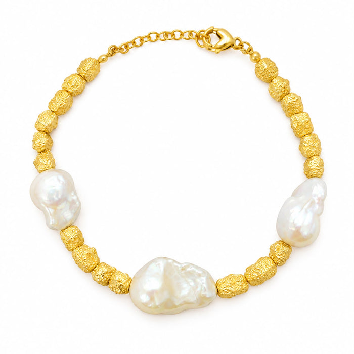 crushed gold bracelets