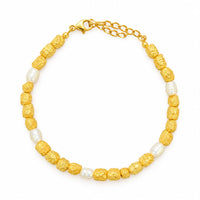 crushed gold bracelets